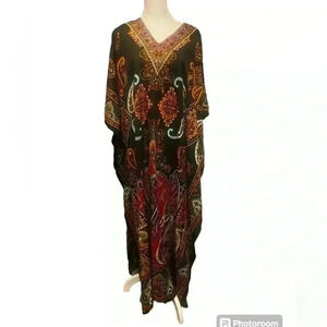 Miss Lavish London Women’s Kaftan Kimono Maxi Dress in size L 14-16